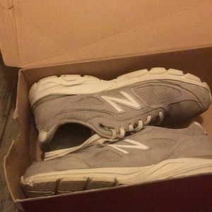 Men’s New Balance 990 gray/ white/ suede